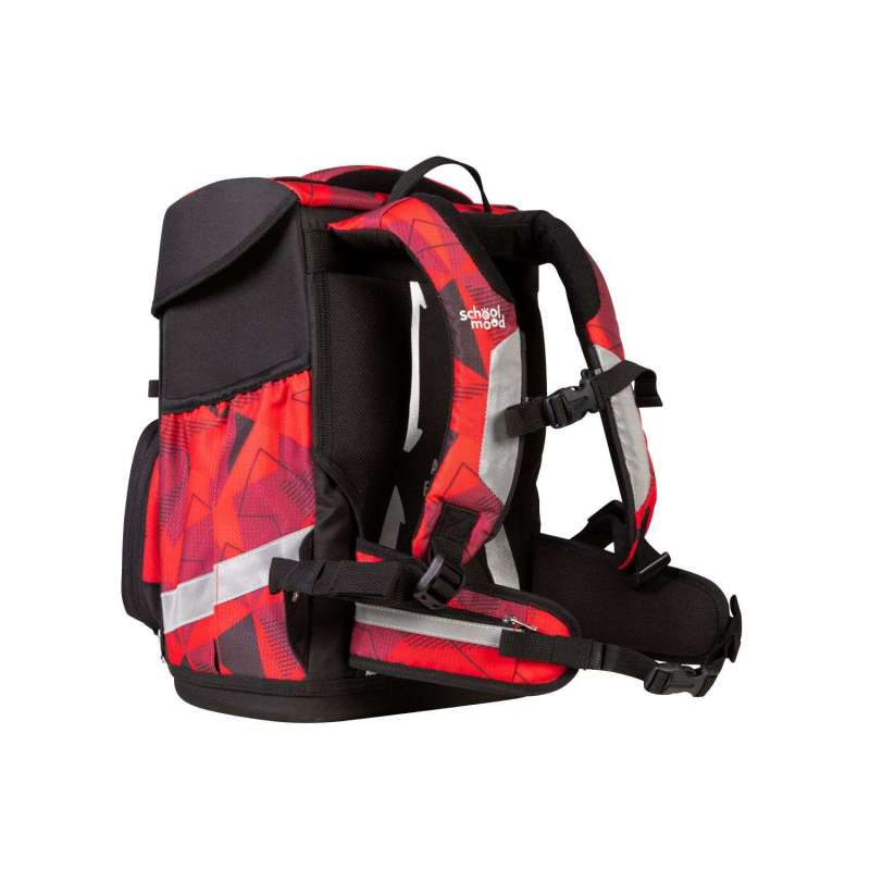 SCHOOL MOOD Schulranzen Champion Ranzen Pro Set 6 tlg - Pro Kai Ninja seitliche Rückansicht