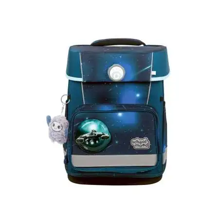 SCHOOL MOOD Schulranzen Champion Ranzen Pro Set 6 tlg - Pro Moritz Weltall Front