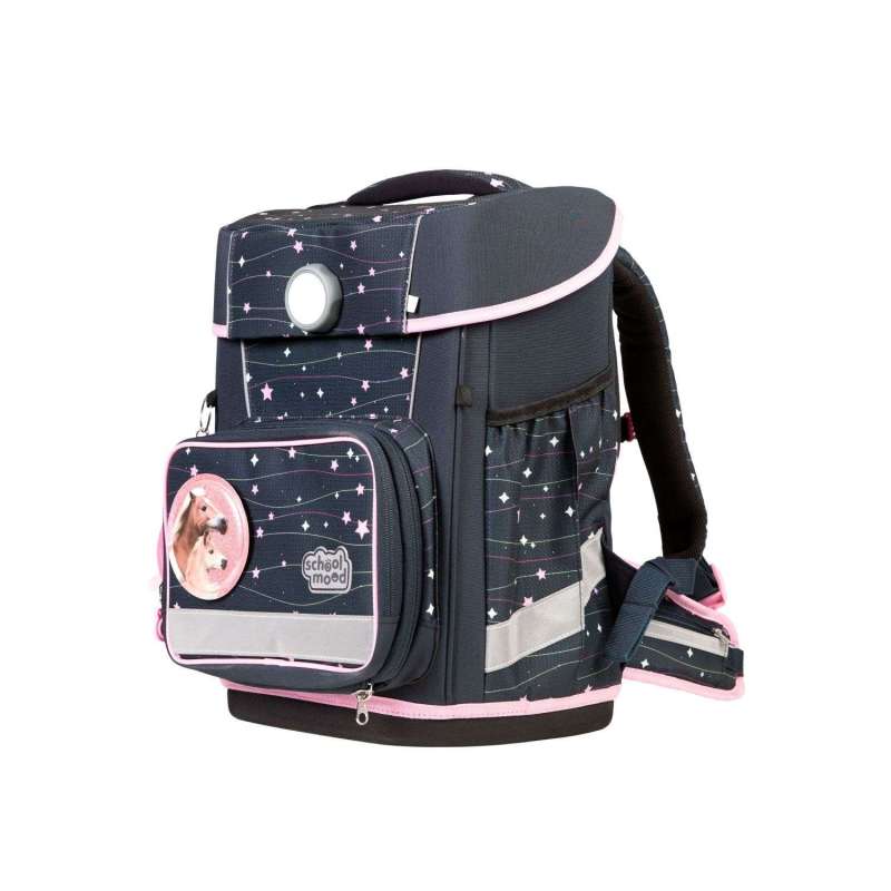 SCHOOL MOOD Schulranzen CHAMPION Pro Set 6 tlg - Pro Ella Pony seitliche Front