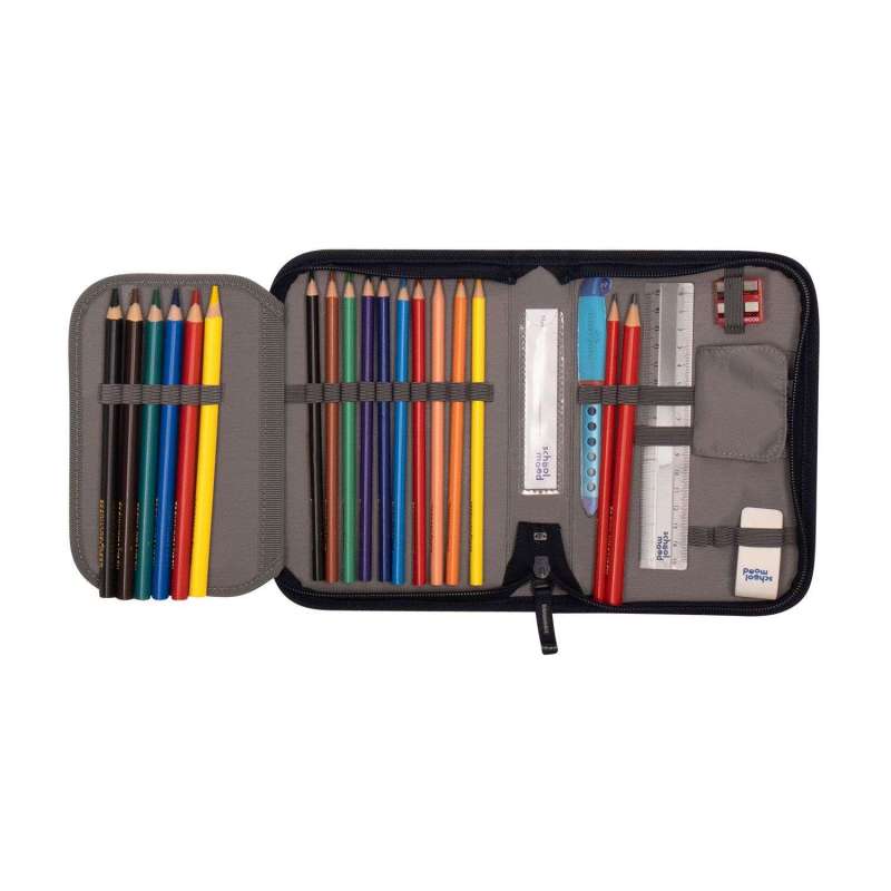 SCHOOL MOOD Schulranzen CHAMPION Pro Set 6 tlg - Pro Ella Pony Schüleretui offen