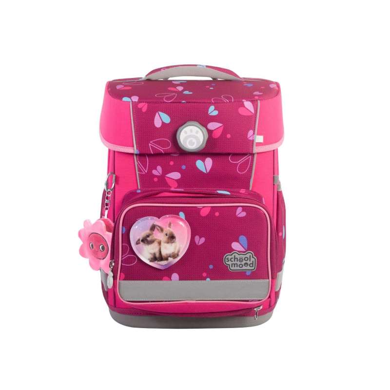 SCHOOL MOOD Schulranzen CHAMPION Pro Set 6 tlg - Pro Klara Häschen Front