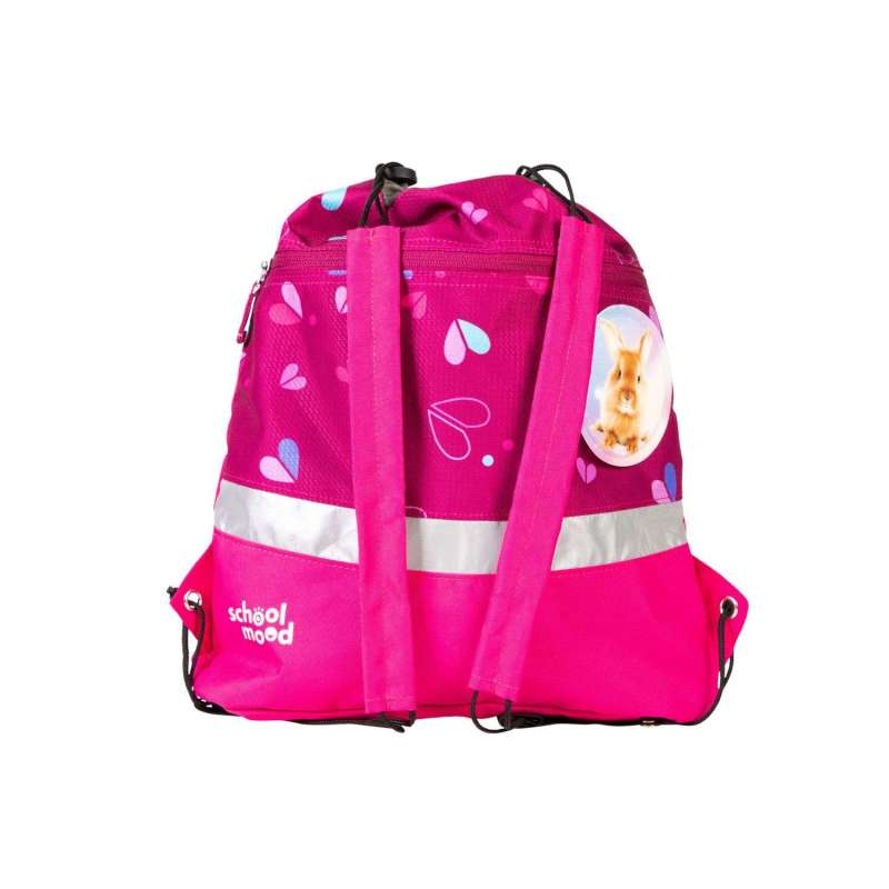 SCHOOL MOOD Schulranzen CHAMPION Pro Set 6 tlg - Pro Klara Häschen Sporttasche