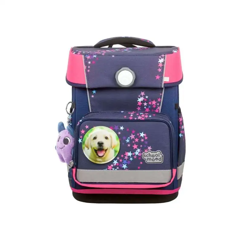 SCHOOL MOOD Schulranzen CHAMPION Pro Set 6 tlg - Pro Leni Hund Front