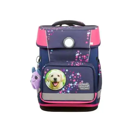 SCHOOL MOOD Schulranzen CHAMPION Pro Set 6 tlg - Pro Leni Hund Front