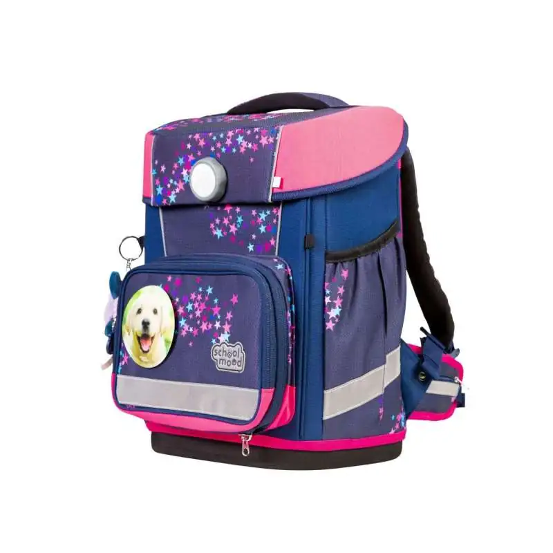 SCHOOL MOOD Schulranzen CHAMPION Pro Set 6 tlg - Pro Leni Hund seitliche Front