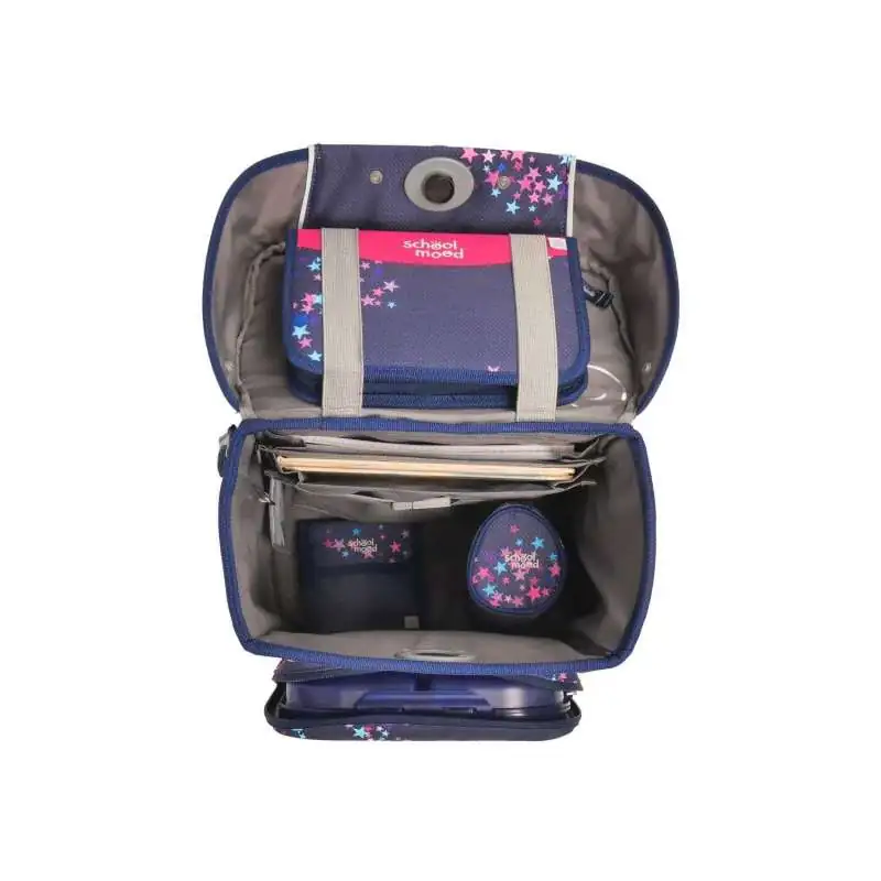 SCHOOL MOOD Schulranzen CHAMPION Pro Set 6 tlg - Pro Leni Hund offen