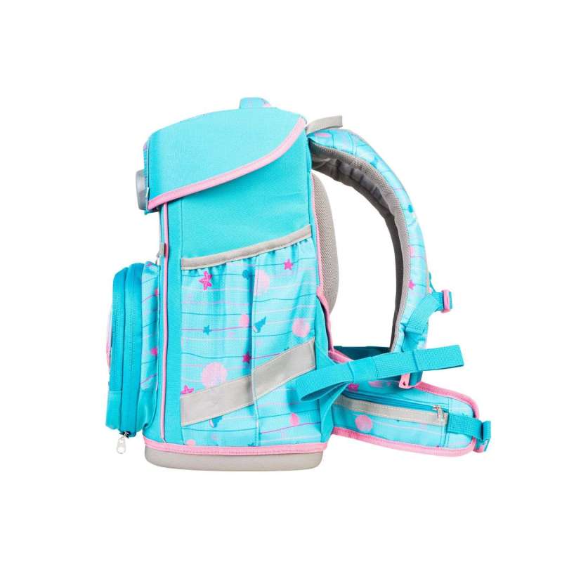 SCHOOL MOOD Schulranzen CHAMPION Pro Set 6 tlg - Pro Lilly Meerjungfrau seitlich