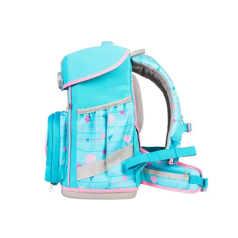SCHOOL MOOD Schulranzen CHAMPION Pro Set 6 tlg - Pro Lilly Meerjungfrau seitlich