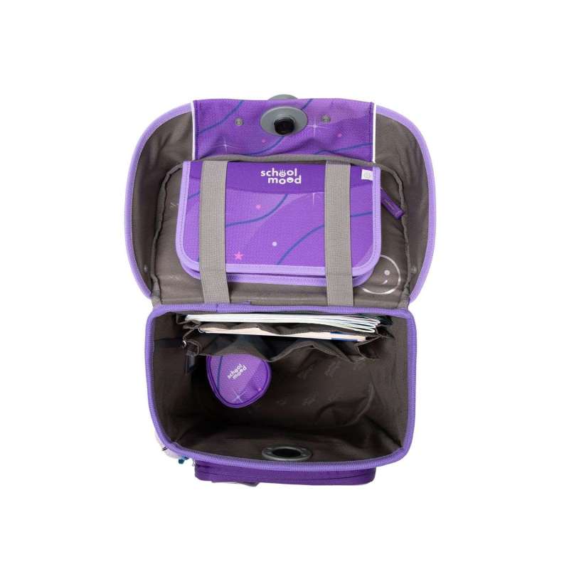 SCHOOL MOOD Schulranzen CHAMPION Pro Set 6 tlg - Pro Marie Pegasus offen