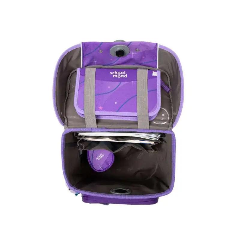 SCHOOL MOOD Schulranzen CHAMPION Pro Set 6 tlg - Pro Marie Pegasus offen