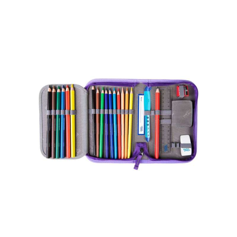 SCHOOL MOOD Schulranzen CHAMPION Pro Set 6 tlg - Pro Marie Pegasus Schüleretui offen