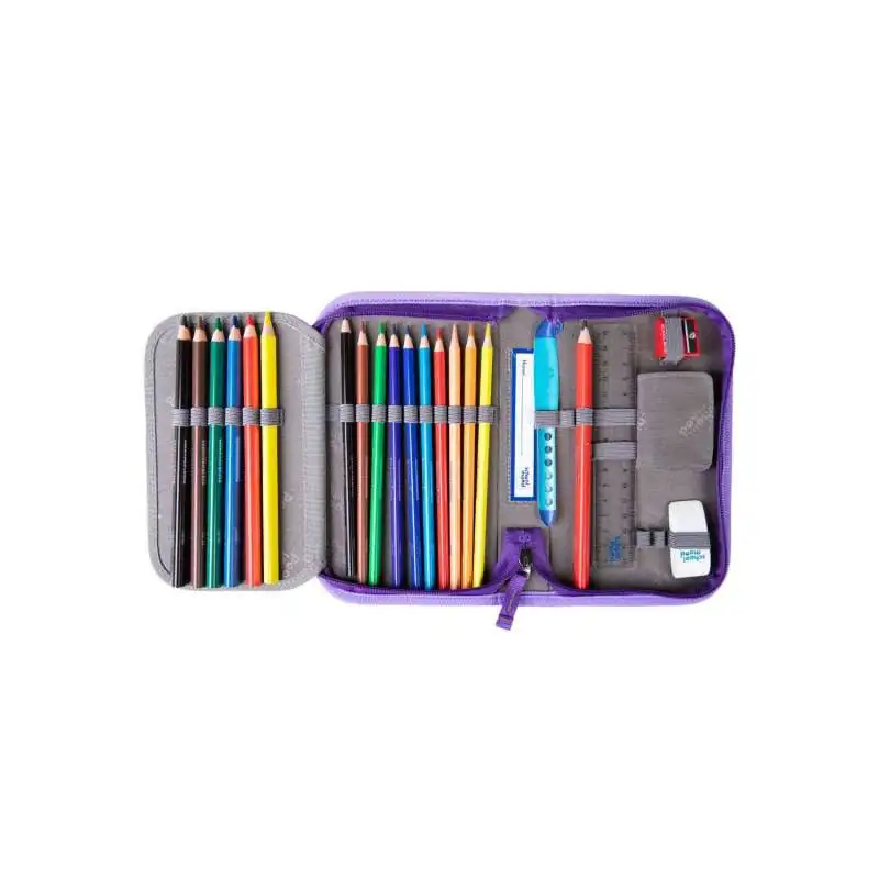 SCHOOL MOOD Schulranzen CHAMPION Pro Set 6 tlg - Pro Marie Pegasus Schüleretui offen