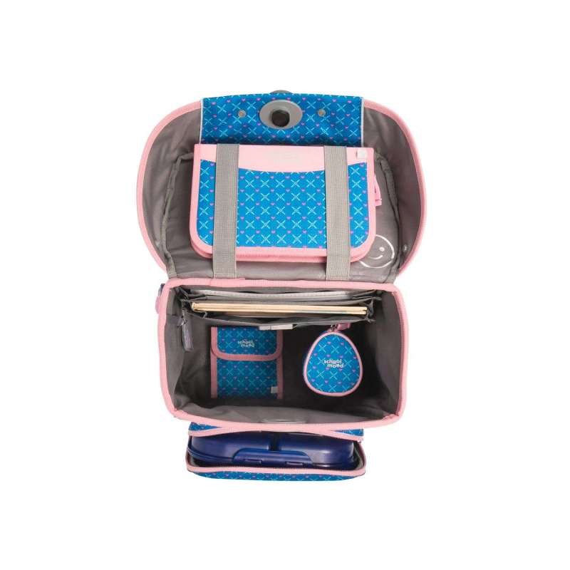 SCHOOL MOOD Schulranzen CHAMPION Pro Set 6 tlg - Pro Mila Pferd offen