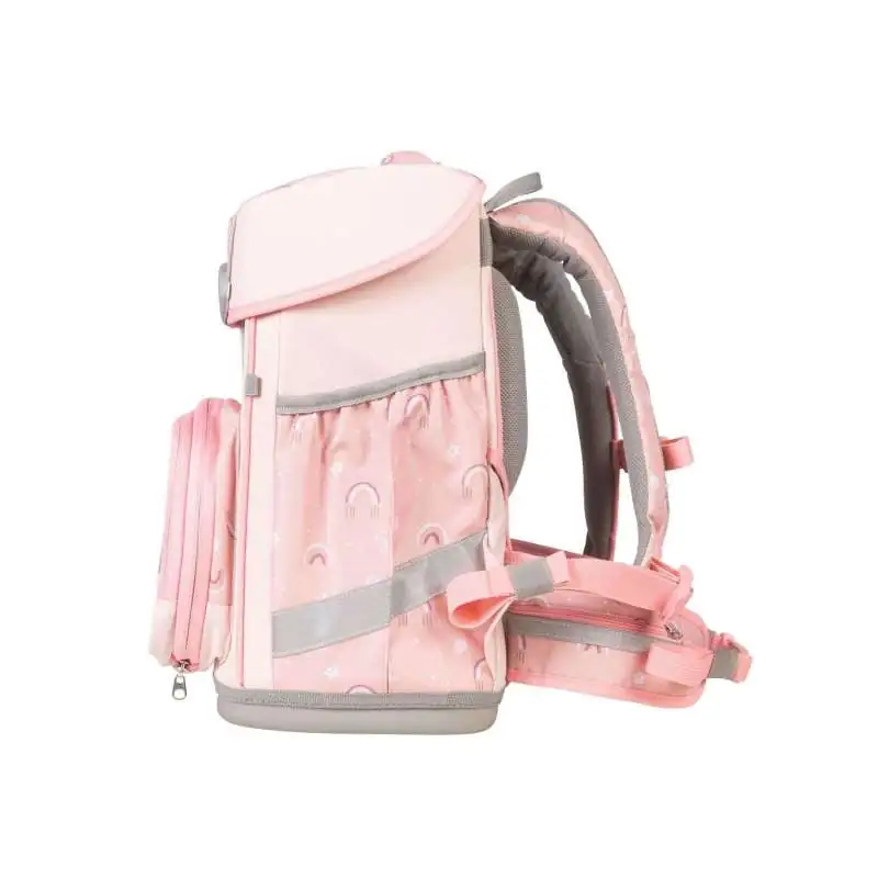 SCHOOL MOOD Schulranzen CHAMPION Pro Set 6 tlg - Pro Rainbow seitlich