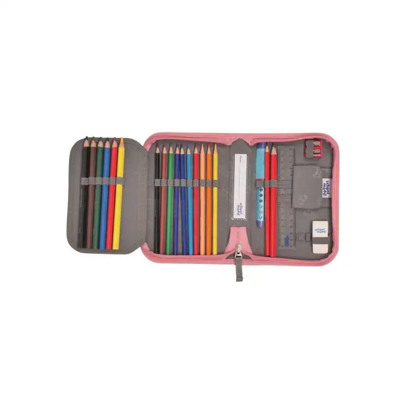 SCHOOL MOOD Schulranzen CHAMPION Pro Set 6 tlg - Pro Rainbow Schüleretui offen