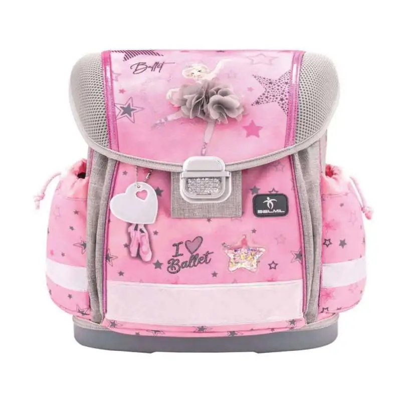 BELMIL Schulranzen CLASSY Set 4 tlg - Ballet Light Pink Front