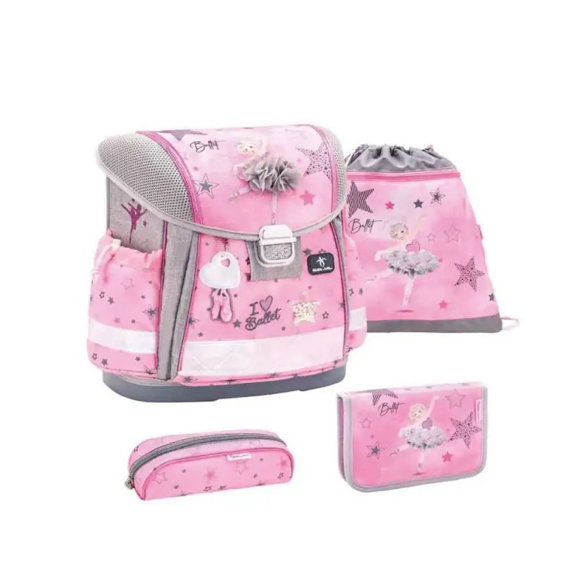 BELMIL Schulranzen CLASSY Set 4 tlg - Ballet Light Pink