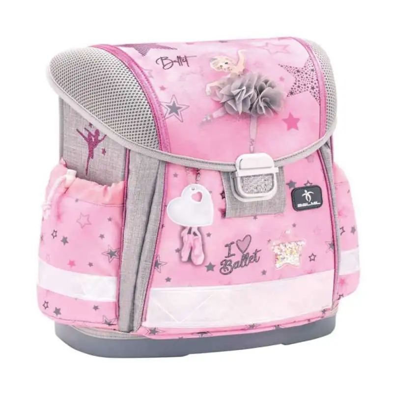 BELMIL Schulranzen CLASSY Set 4 tlg - Ballet Light Pink seitliche Front