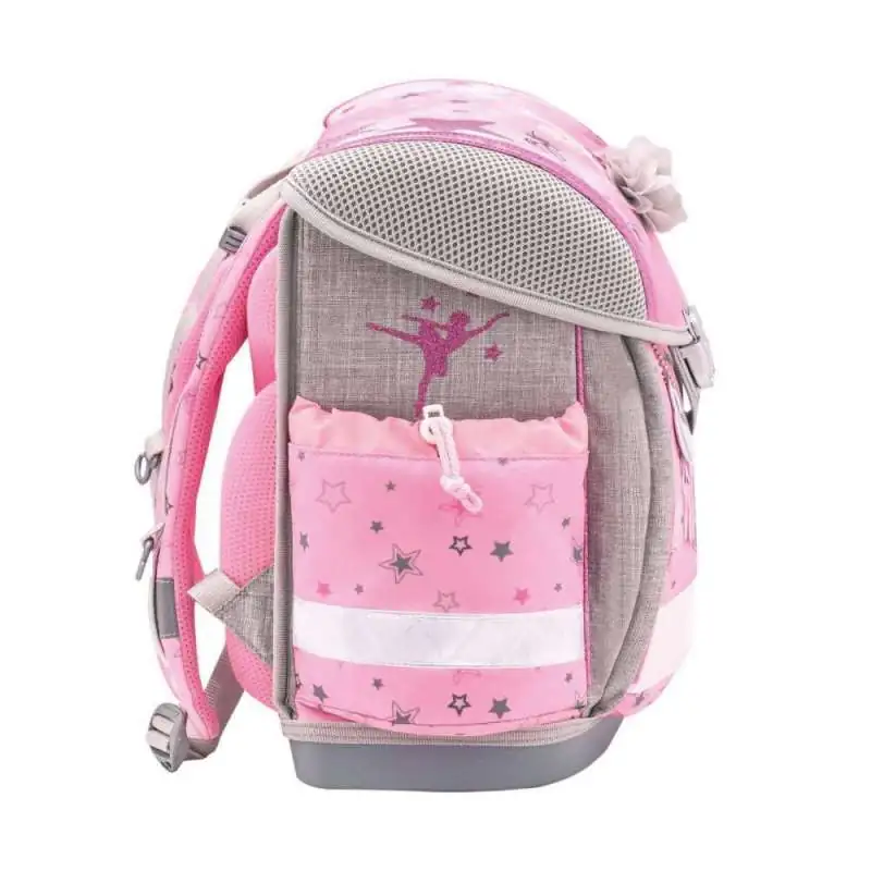 BELMIL Schulranzen CLASSY Set 4 tlg - Ballet Light Pink seitlich