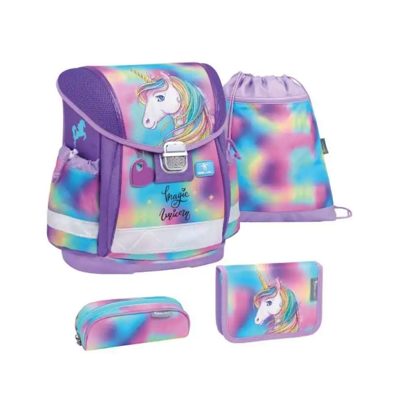 BELMIL Schulranzen CLASSY Set 4 tlg - Rainbow Color
