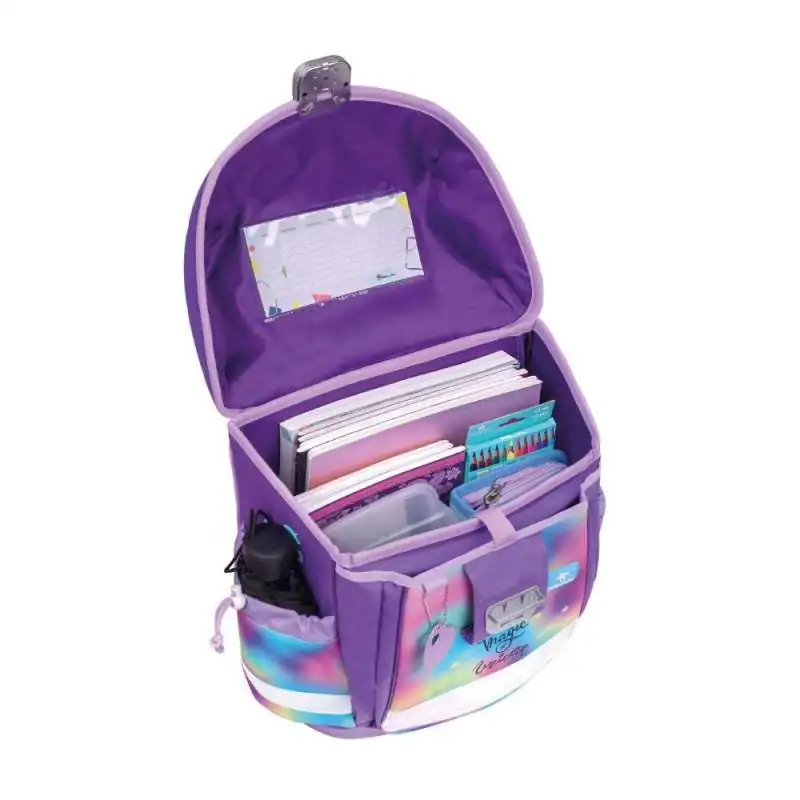 BELMIL Schulranzen CLASSY Set 4 tlg - Rainbow Color offen