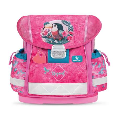 BELMIL Schulranzen CLASSY Set 4 tlg - Tropical Toucan Front