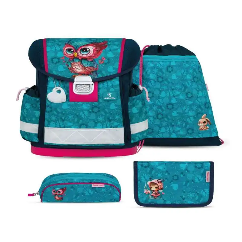 BELMIL Schulranzen CLASSY Set 4 tlg - Cute Owl