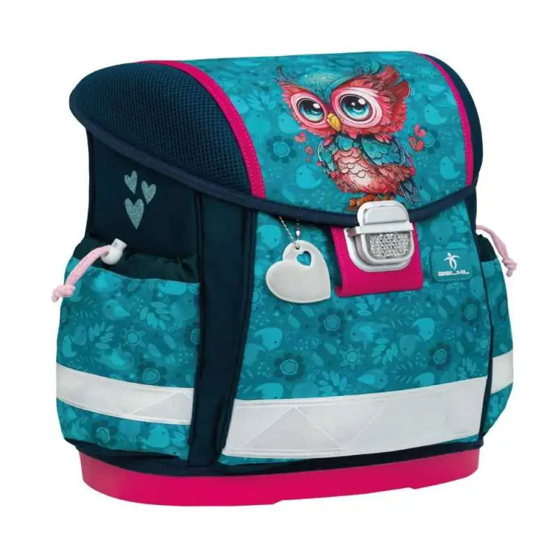 BELMIL Schulranzen CLASSY Set 4 tlg - Cute Owl seitliche Front