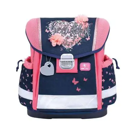 BELMIL Schulranzen CLASSY Set 4 tlg - Beautiful Flowers Front