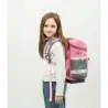 BELMIL Schulranzen CLASSY Set 4 tlg - Elegant Kind mit Schulranzen seitlich
