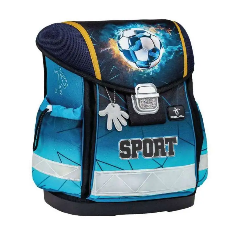 Belmil Schulranzen CLASSY 4 tlg - Fire Football seitliche Front