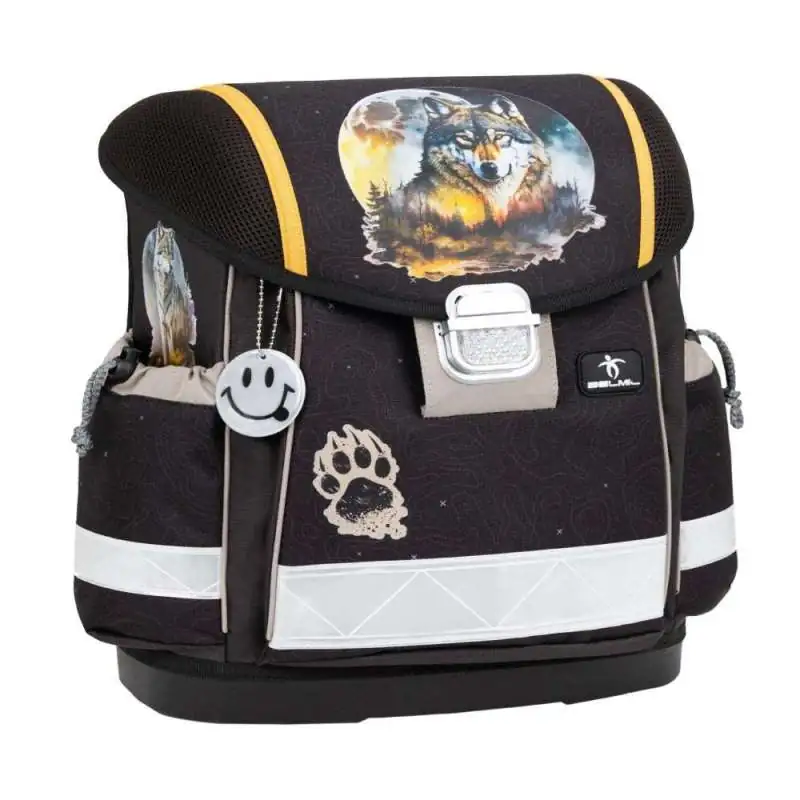 Belmil Schulranzen CLASSY 4 tlg - Moonless Night seitliche Front