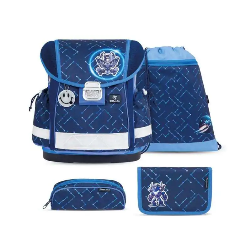 Belmil Schulranzen CLASSY 4 tlg - Navy Blue Tech