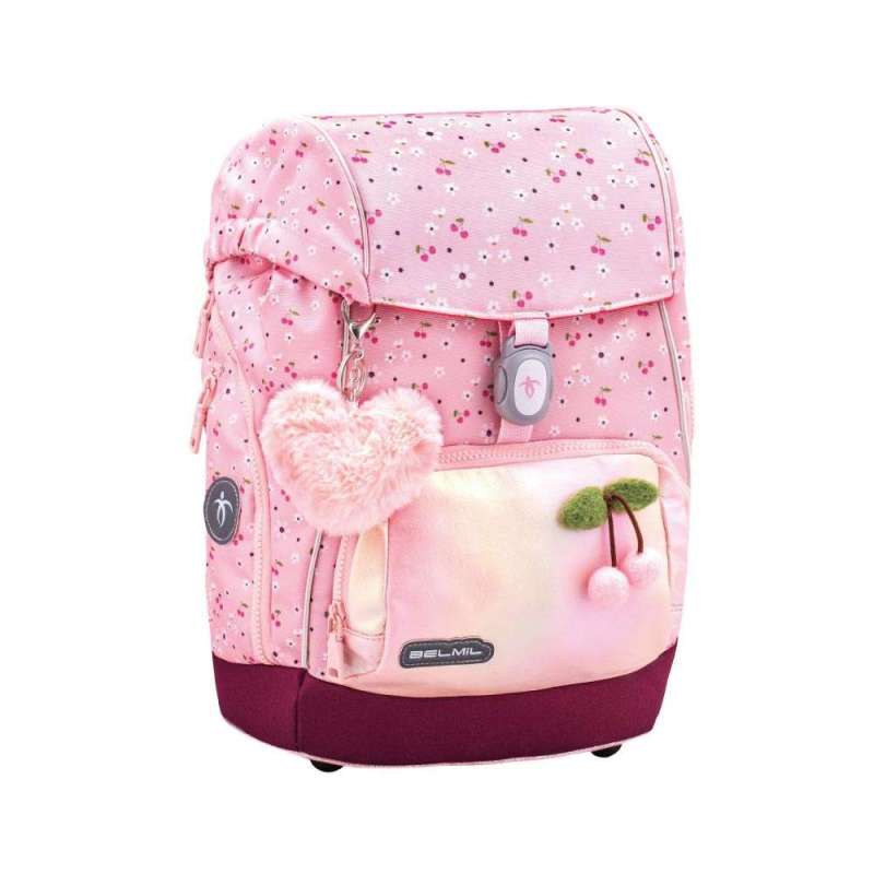 BELMIL Schulranzen COMFY PLUS Set 5 tlg - Cherry Blossom Front