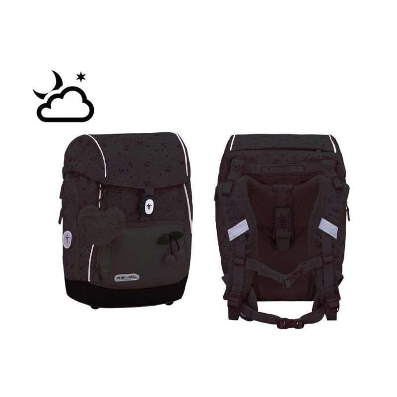 BELMIL Schulranzen COMFY PLUS Set 5 tlg - Cherry Blossom reflektierend