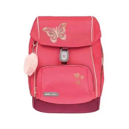 BELMIL Schulranzen COMFY PLUS Set 5 tlg - Coral Front
