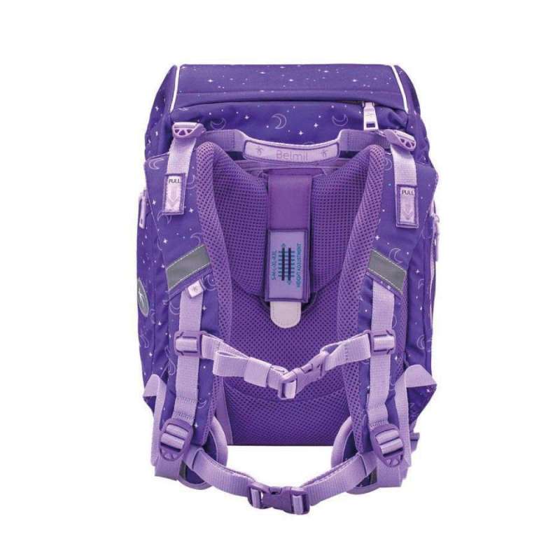 BELMIL Schulranzen COMFY PLUS Set 5 tlg - Dahlia Rückansicht