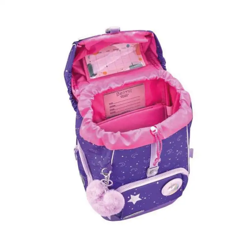 BELMIL Schulranzen COMFY PLUS Set 5 tlg - Dahlia offen