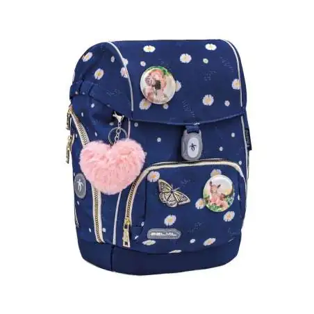 BELMIL Schulranzen COMFY PLUS Set 5 tlg - Daisy seitliche Front