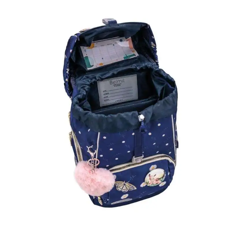 BELMIL Schulranzen COMFY PLUS Set 5 tlg - Daisy offen