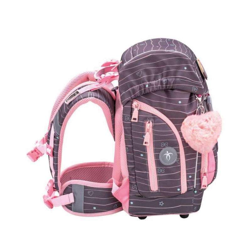 BELMIL Schulranzen COMFY PLUS Set 5 tlg - Mint seitlich