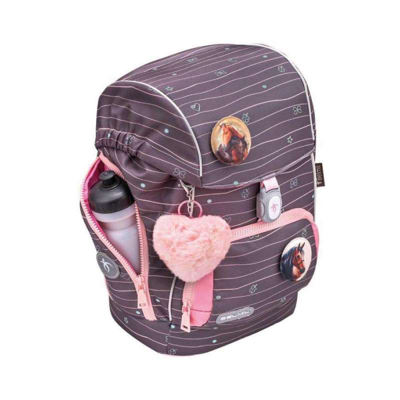 BELMIL Schulranzen COMFY PLUS Set 5 tlg - Mint mit Trinkflasche