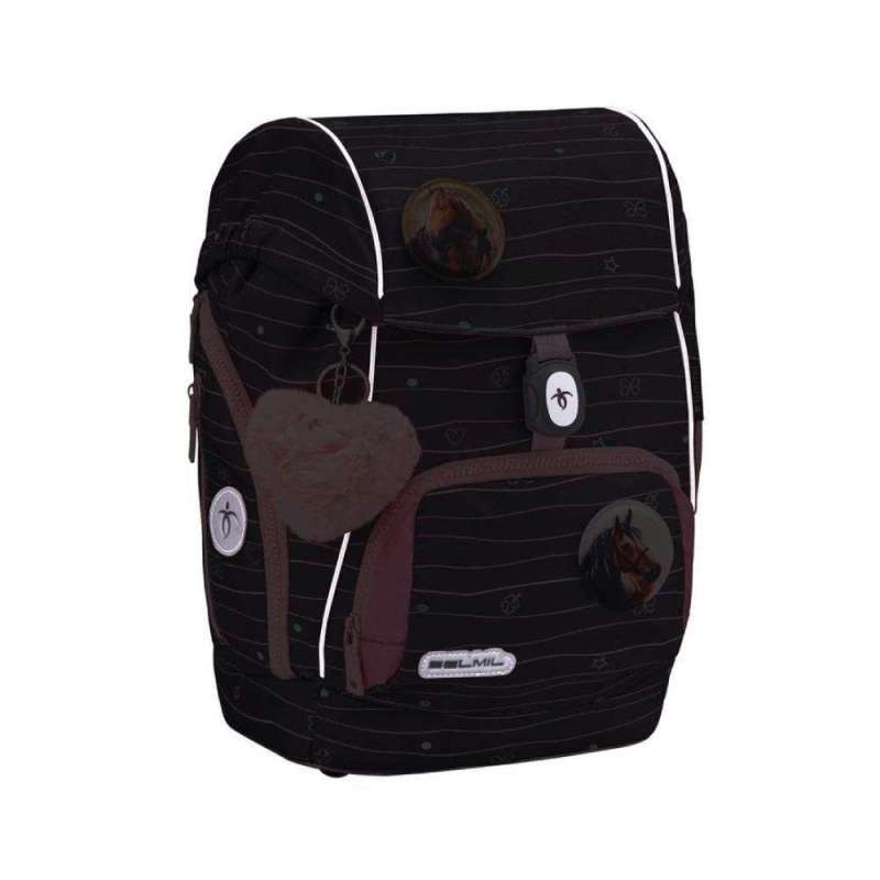 BELMIL Schulranzen COMFY PLUS Set 5 tlg - Mint reflektierende Front