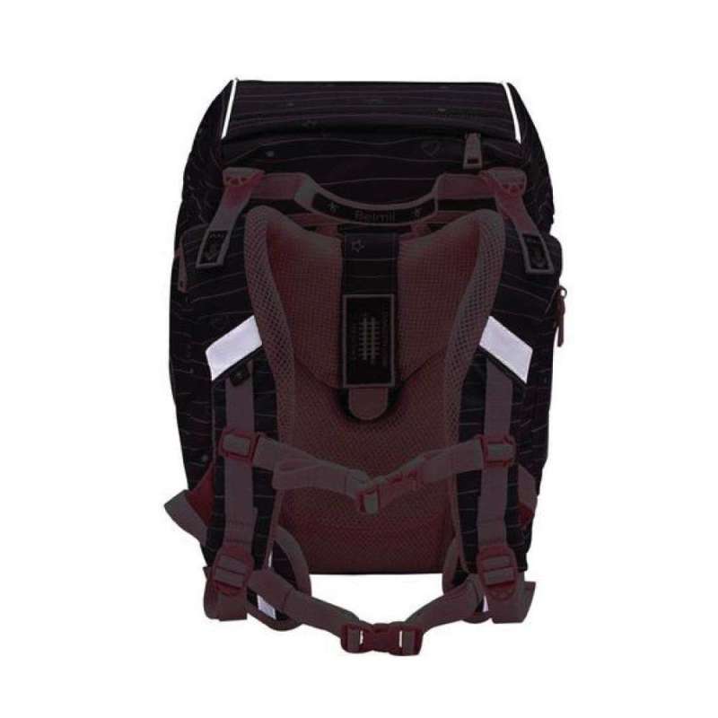 BELMIL Schulranzen COMFY PLUS Set 5 tlg - Mint reflektierende Rückansicht