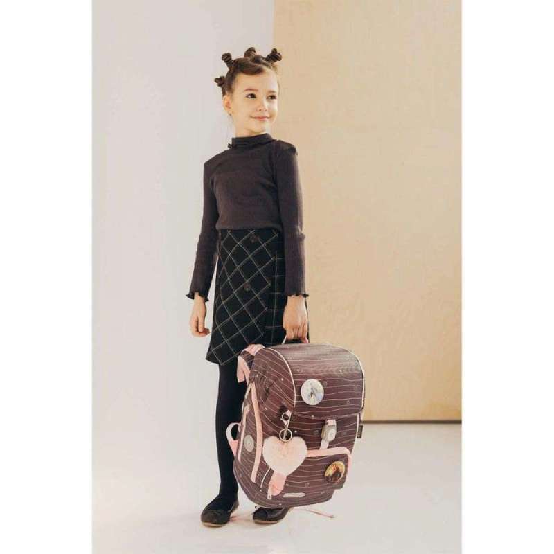 BELMIL Schulranzen COMFY PLUS Set 5 tlg - Mint Kind mit Schulranzen