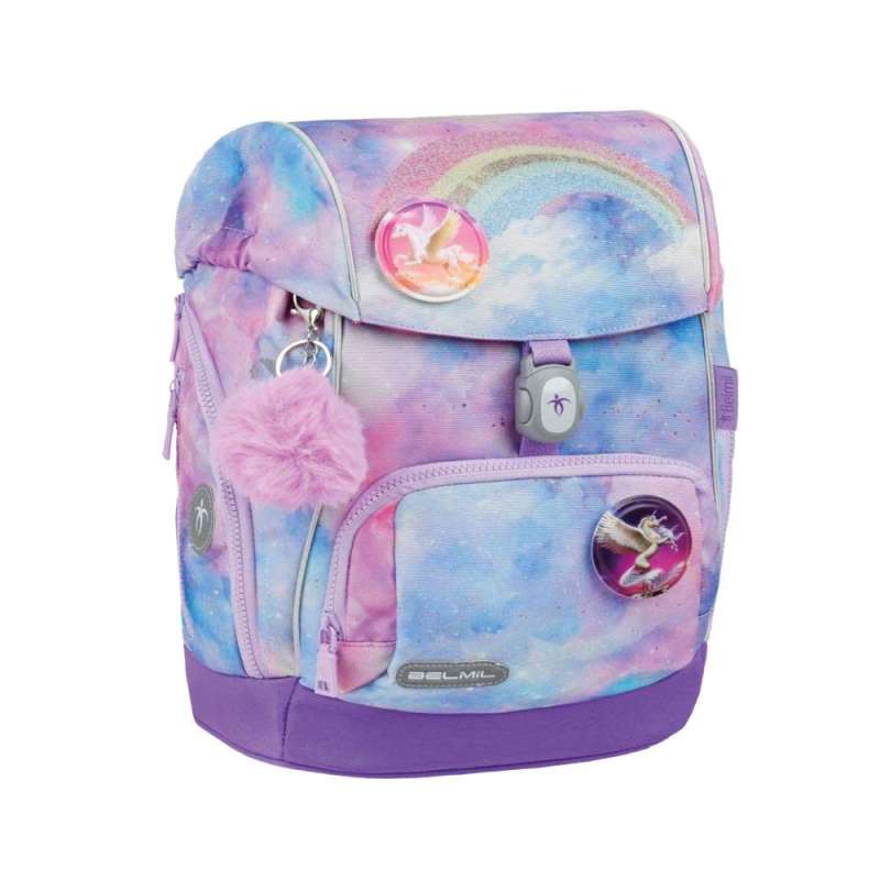 BELMIL Schulranzen COMFY PLUS Set 5 tlg - Moonlight seitliche Front