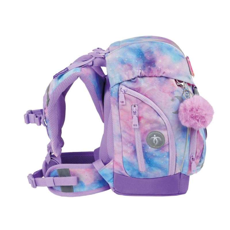 BELMIL Schulranzen COMFY PLUS Set 5 tlg - Moonlight seitlich