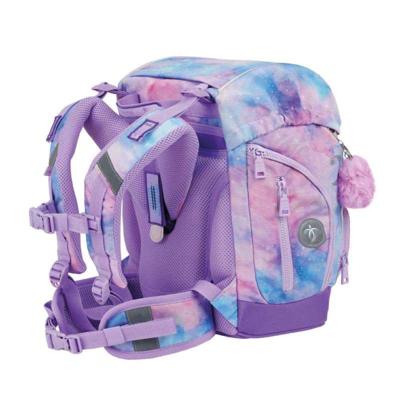 BELMIL Schulranzen COMFY PLUS Set 5 tlg - Moonlight seitliche Rückansicht