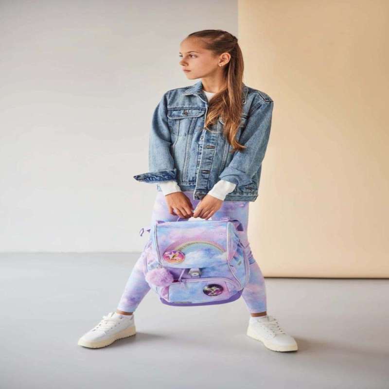 BELMIL Schulranzen COMFY PLUS Set 5 tlg - Moonlight Kind mit Schulranzen