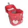 BELMIL Schulranzen COMFY PLUS Set 5 tlg - Rose Quartz offen